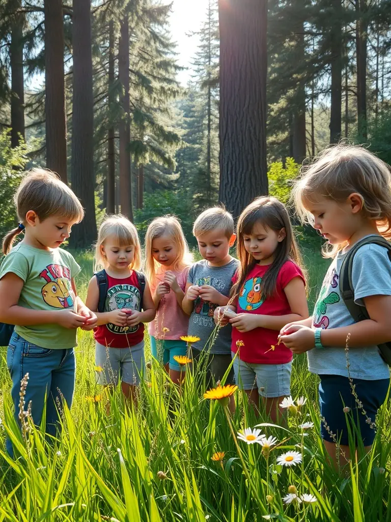 A picture showing a group of children participating in an educational workshop organized by the association, learning about wildlife and conservation.